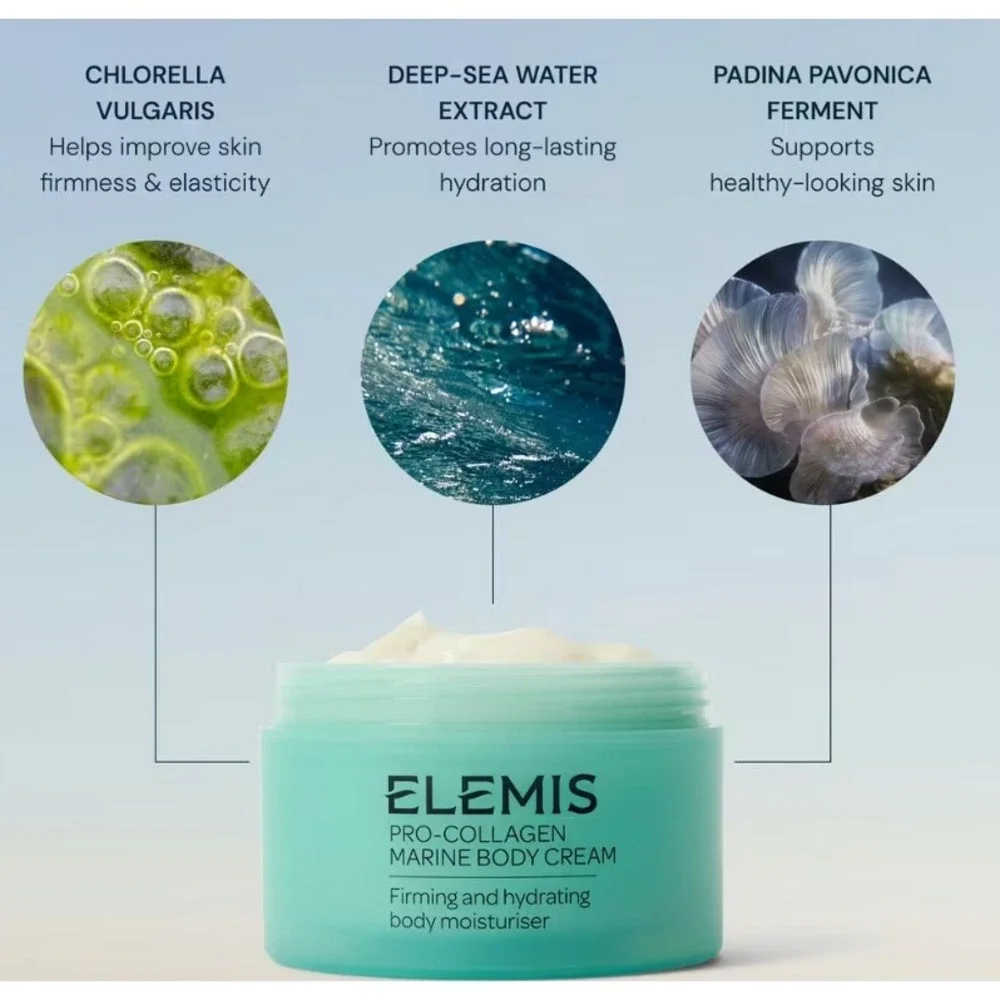 ELEMIS‎ Pro-Collagen Marine Body Cream 6.7oz Firming Hydrating Moisturizer NIB